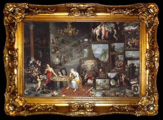 framed  Jan Brueghel The Elder allegory of sight, ta009-2
